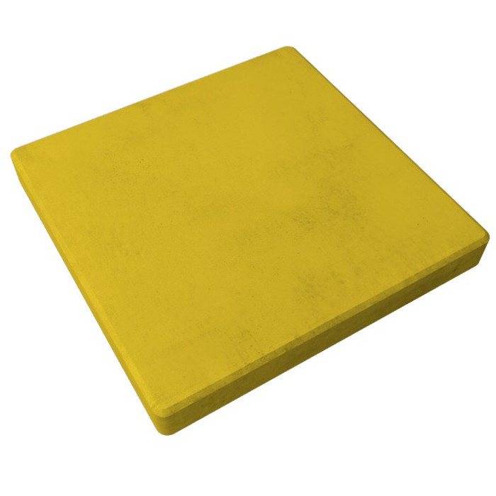Квадратная тротуарная плитка 500х500х120 Желтый